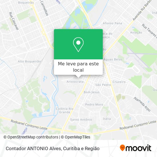 Contador ANTONIO Alves mapa