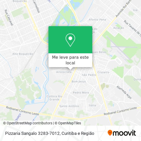 Pizzaria Sangalo 3283-7012 mapa