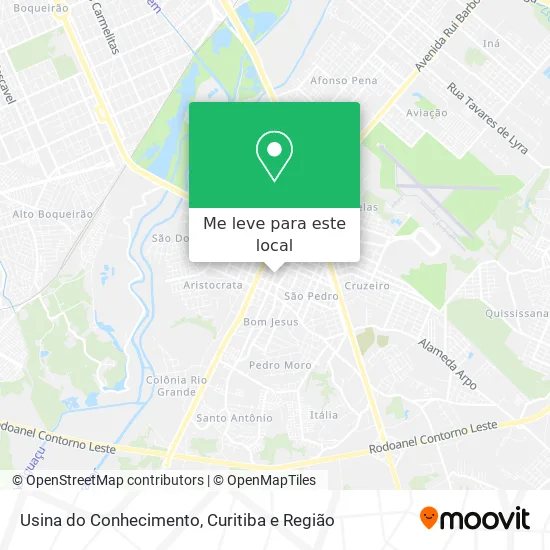 Usina do Conhecimento mapa