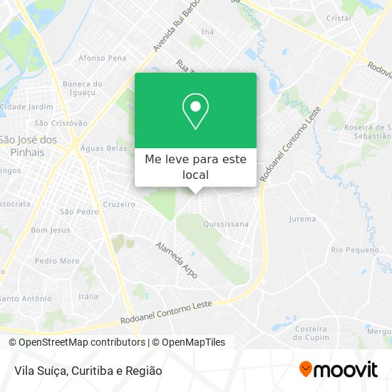 Vila Suíça mapa