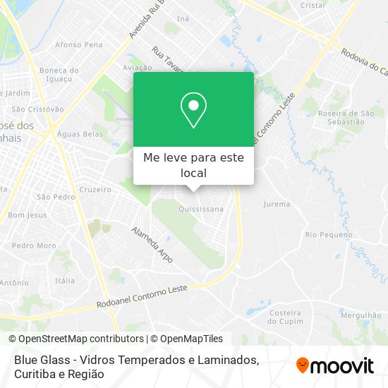 Blue Glass - Vidros Temperados e Laminados mapa