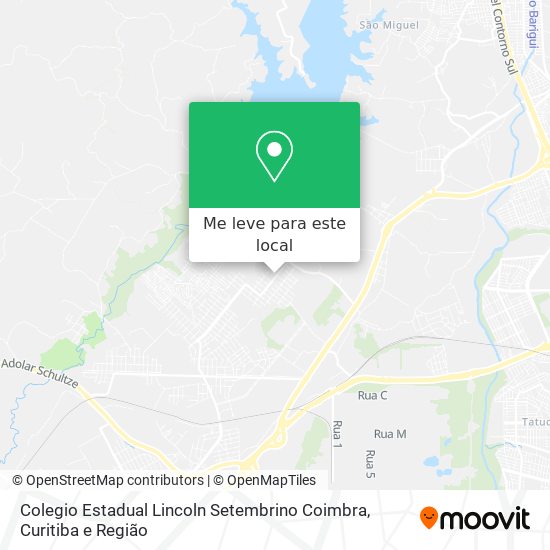 Colegio Estadual Lincoln Setembrino Coimbra mapa