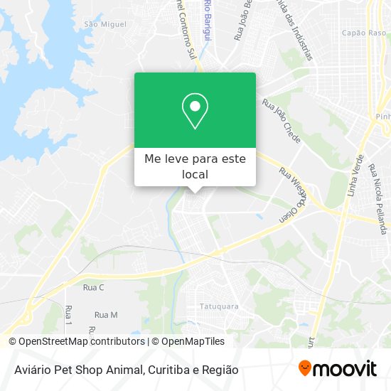 Aviário Pet Shop Animal mapa