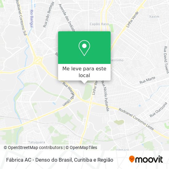Fábrica AC - Denso do Brasil mapa