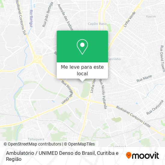 Ambulatório / UNIMED Denso do Brasil mapa