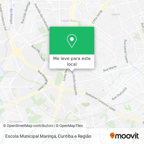 Escola Municipal Maringá mapa