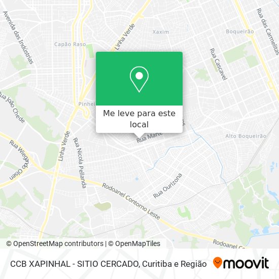 CCB XAPINHAL - SITIO CERCADO mapa