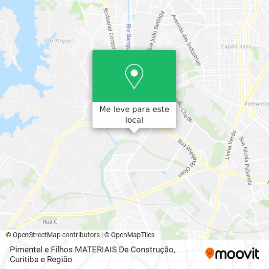 Pimentel e Filhos MATERIAIS De Construção mapa