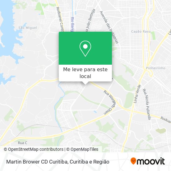 Martin Brower CD Curitiba mapa