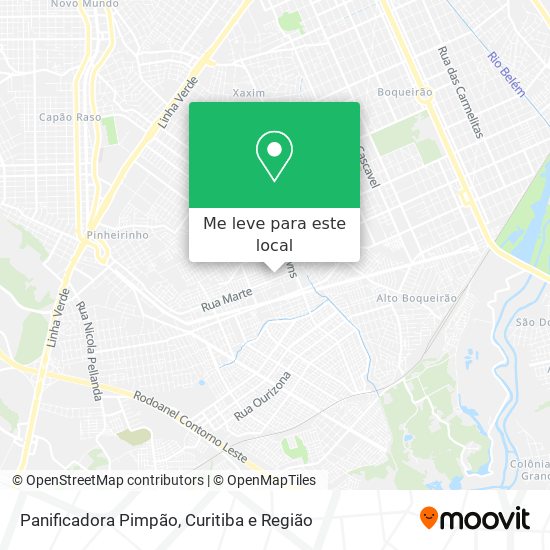 Panificadora Pimpão mapa