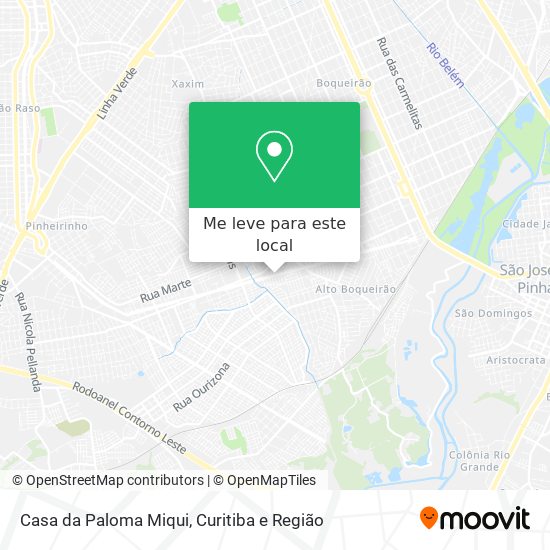Casa da Paloma Miqui mapa