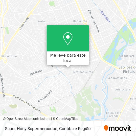 Super Hony Supermercados mapa