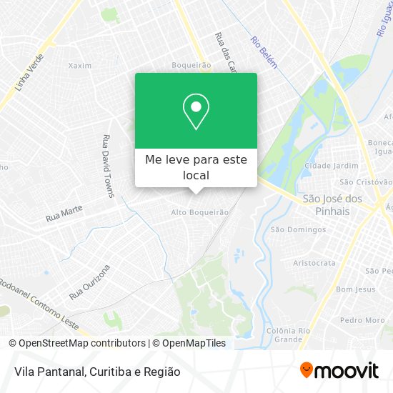 Vila Pantanal mapa