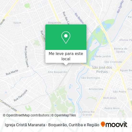 Igreja Cristã Maranata - Boqueirão mapa