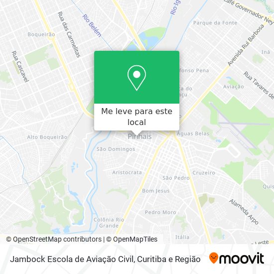 Jambock Escola de Aviação Civil mapa