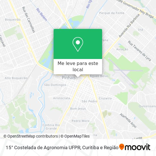 15° Costelada de Agronomia UFPR mapa