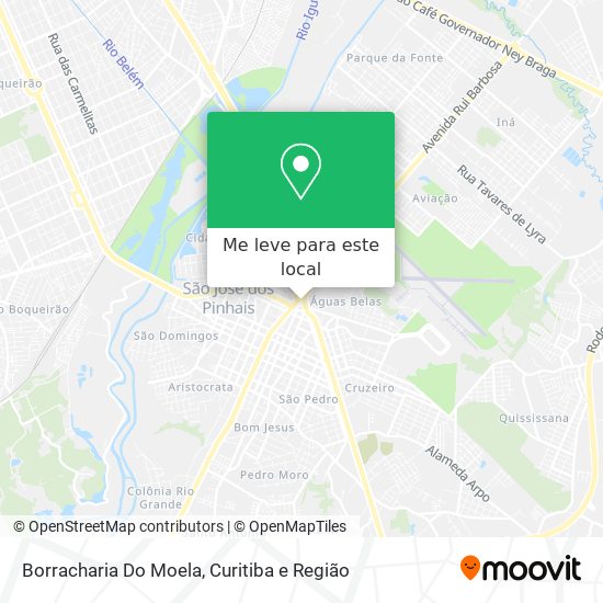 Borracharia Do Moela mapa