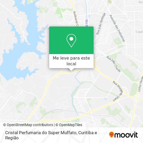 Cristal Perfumaria do Super Muffato mapa