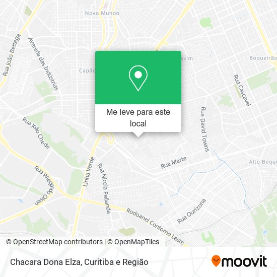 Chacara Dona Elza mapa