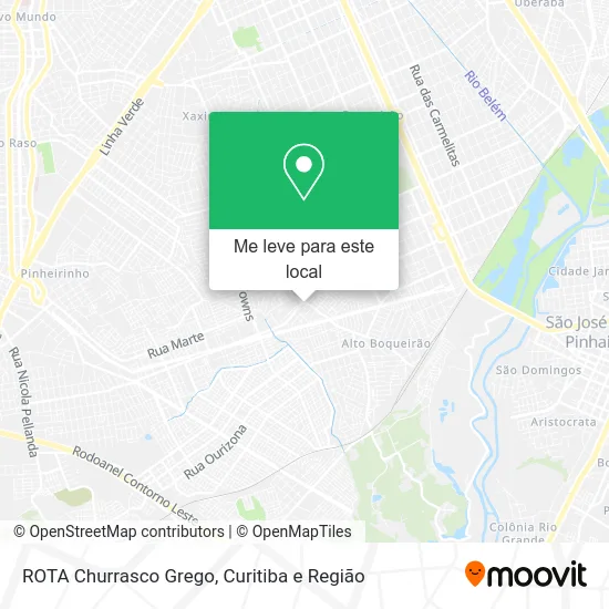 ROTA Churrasco Grego mapa