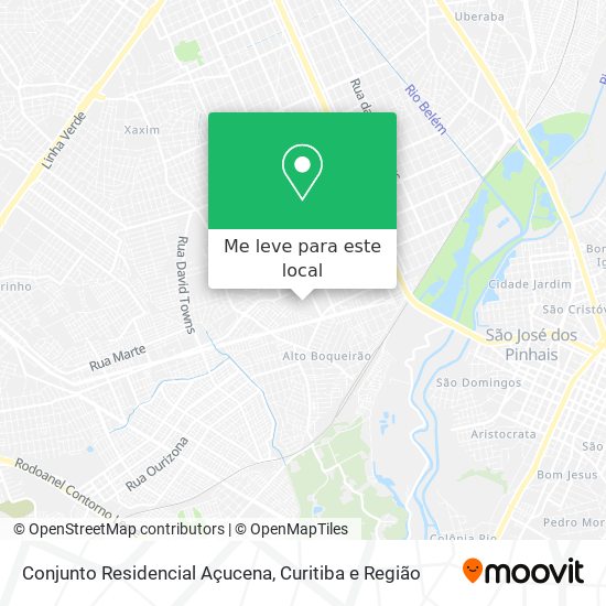 Conjunto Residencial Açucena mapa