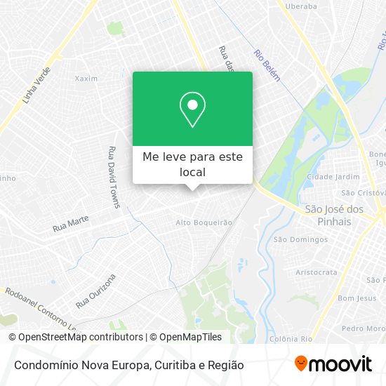 Condomínio Nova Europa mapa
