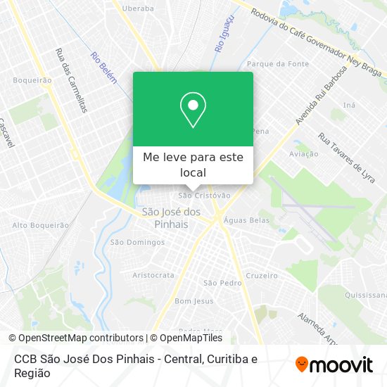 CCB São José Dos Pinhais - Central mapa