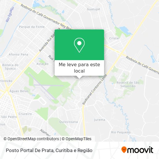 Posto Portal De Prata mapa