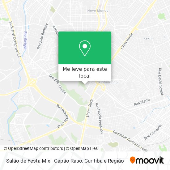 Salão de Festa Mix - Capão Raso mapa