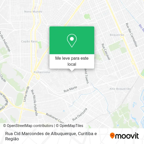 Rua Cid Marcondes de Albuquerque mapa