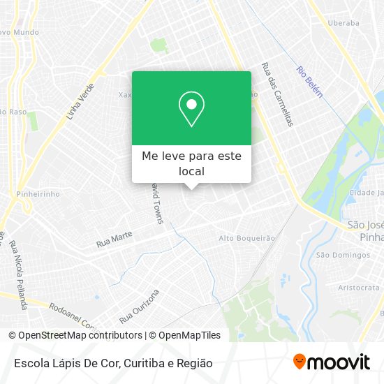 Escola Lápis De Cor mapa