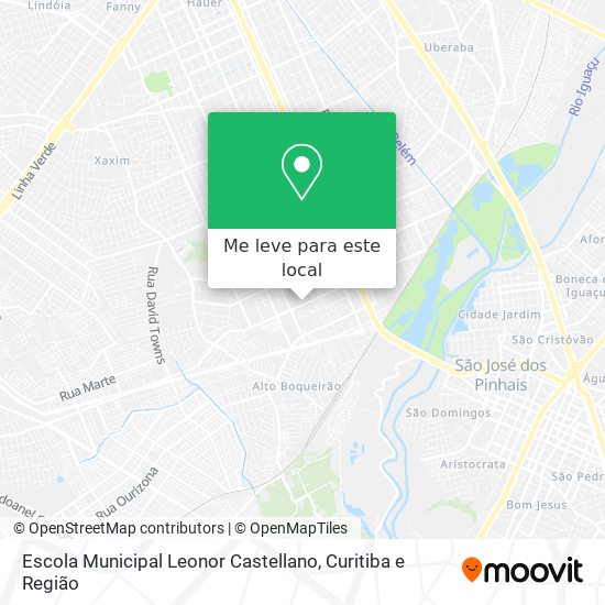 Escola Municipal Leonor Castellano mapa