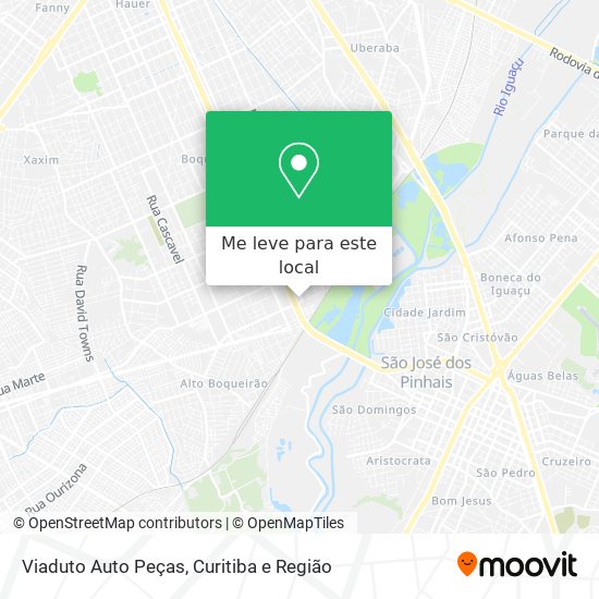 Viaduto Auto Peças mapa