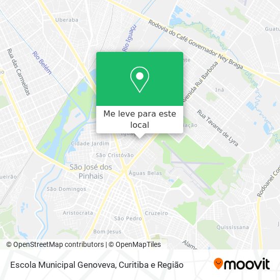 Escola Municipal Genoveva mapa
