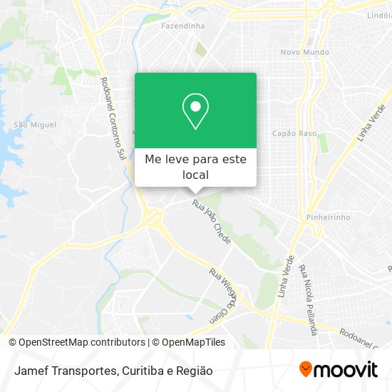 Jamef Transportes mapa
