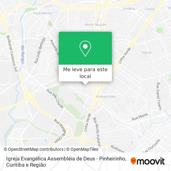 Igreja Evangélica Assembléia de Deus - Pinheirinho mapa