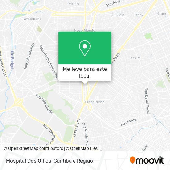 Hospital Dos Olhos mapa