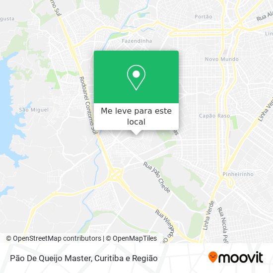 Pão De Queijo Master mapa
