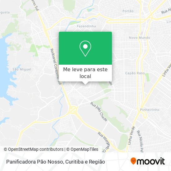 Panificadora Pão Nosso mapa