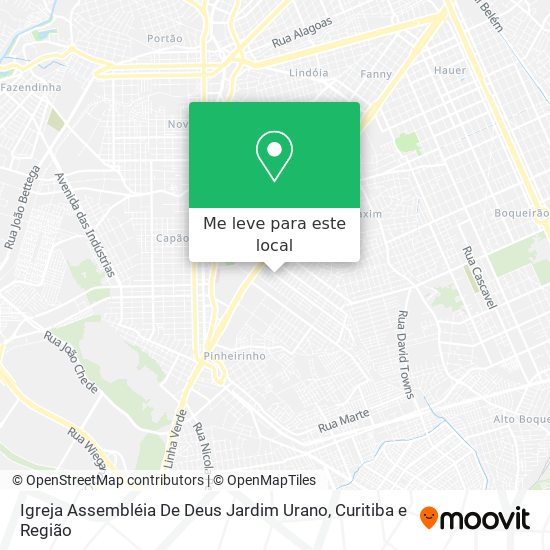 Igreja Assembléia De Deus Jardim Urano mapa