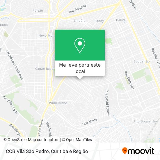 CCB Vila São Pedro mapa