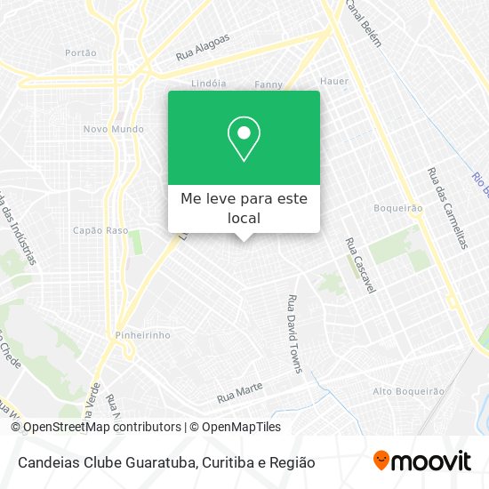 Candeias Clube Guaratuba mapa