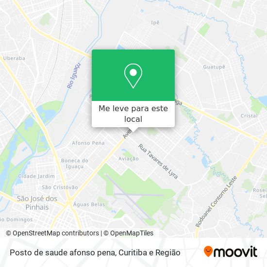 Posto de saude afonso pena mapa