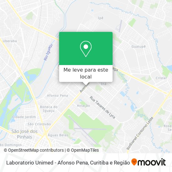 Laboratorio Unimed - Afonso Pena mapa