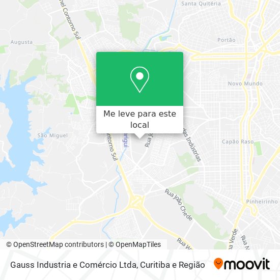 Gauss Industria e Comércio Ltda mapa