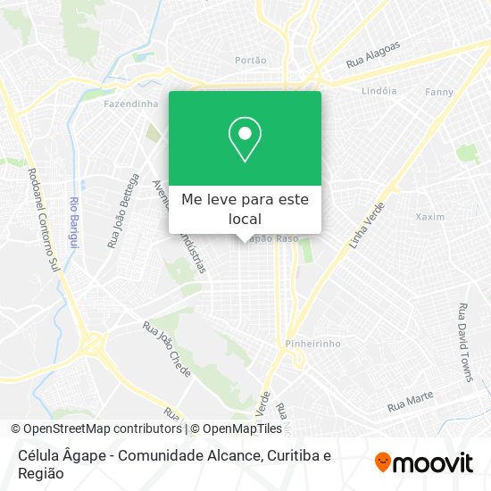 Célula Âgape - Comunidade Alcance mapa