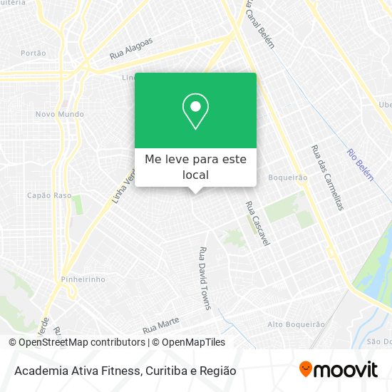 Academia Ativa Fitness mapa
