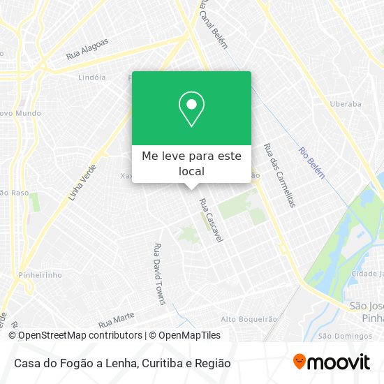 Casa do Fogão a Lenha mapa