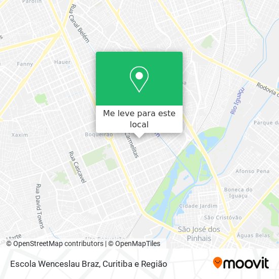 Escola Wenceslau Braz mapa