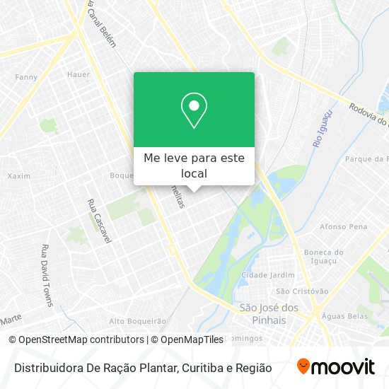 Distribuidora De Ração Plantar mapa
